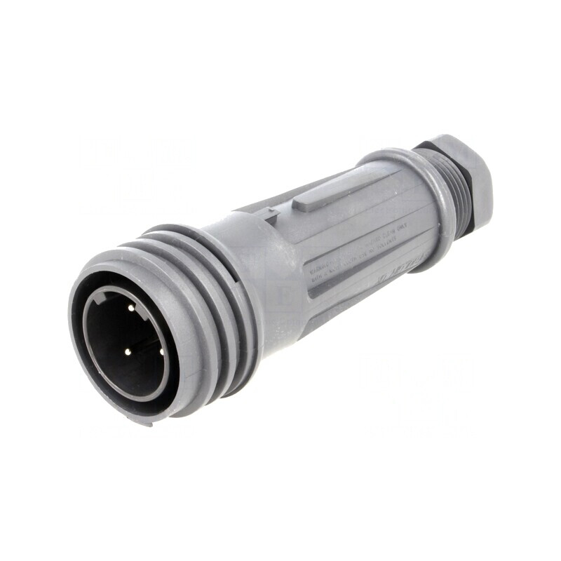 Mufă Circulară cu 3 Pini Filet Exterior | Electronic-mag.ro | Componente Electronice