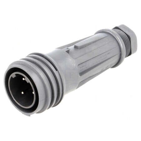 Mufă Circulară cu 3 Pini Filet Exterior | Electronic-mag.ro | Componente Electronice