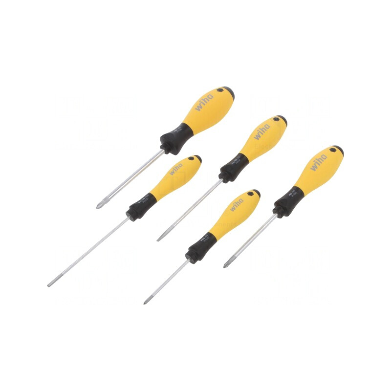 Kit Șurubelnițe Phillips și Plată ESD 5 Bucăți | Electronic-mag.ro | Componente Electronice