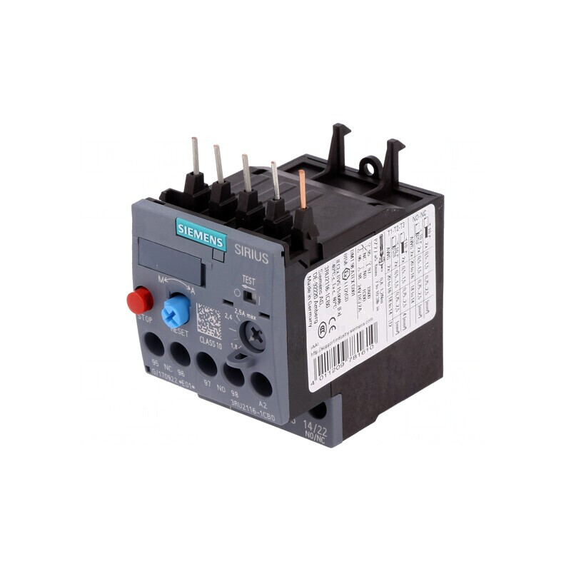 Releu Termic cu Șuruburi 3RT20 S00 3RU2116-1CB0 | Electronic-mag.ro | Componente Electronice