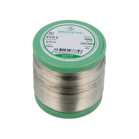 Sârmă de lipit fără plumb 0,5mm 0,5kg bobină | Electronic-mag.ro | Componente Electronice