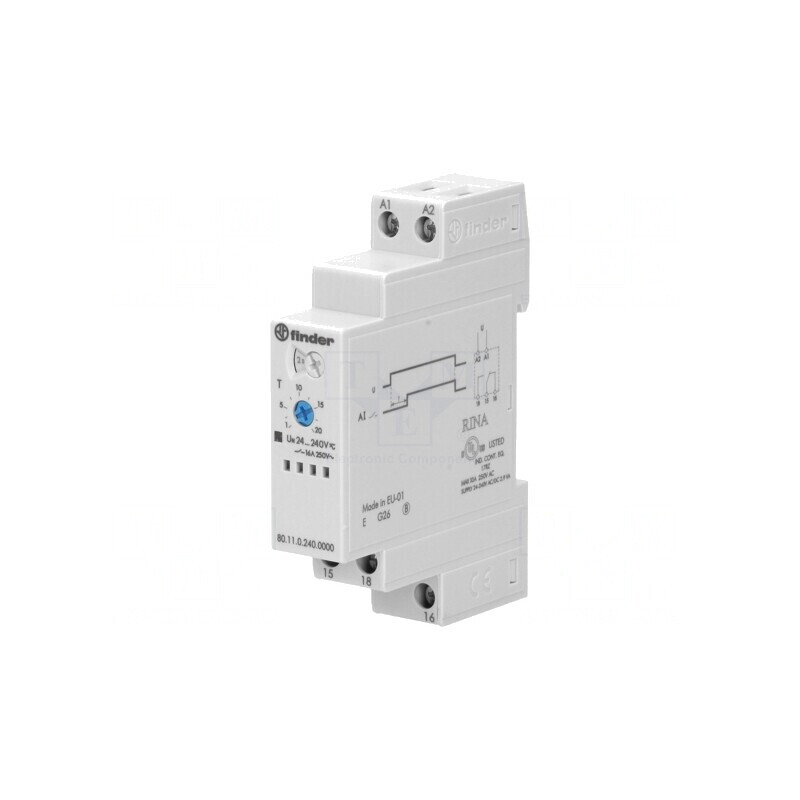 Timer Programabil 0,1s-24h SPDT 250VAC/10A 24-240V AC/DC | Electronic-mag.ro | Componente Electronice