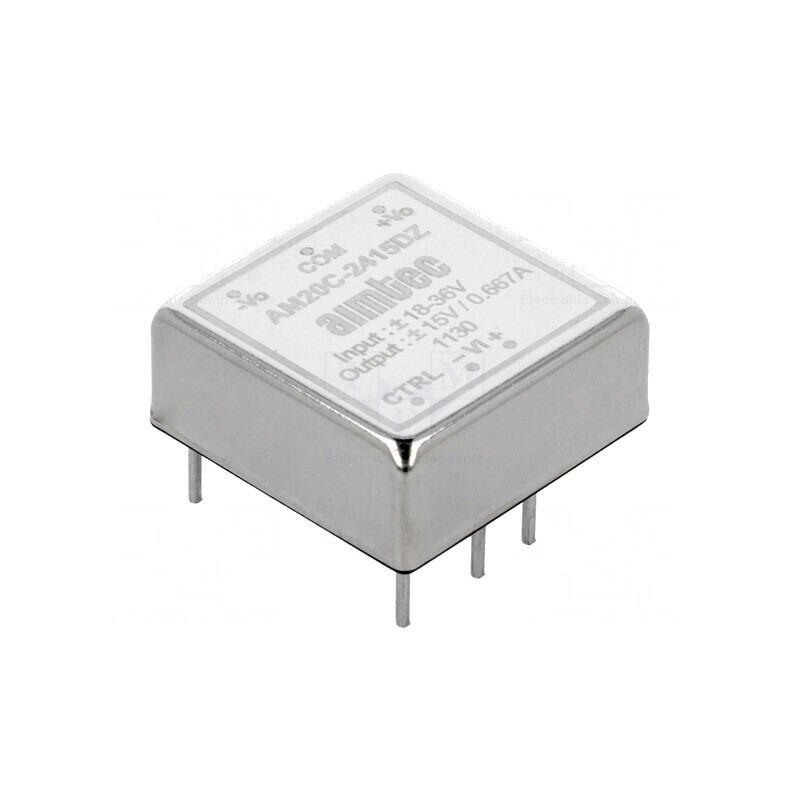 Convertor DC/DC 20W 18-36V la 15V/-15V | Electronic-mag.ro | Componente Electronice