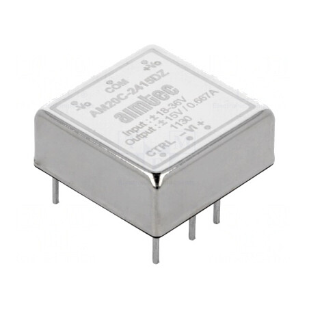 Convertor DC/DC 20W 18-36V la 15V/-15V | Electronic-mag.ro | Componente Electronice