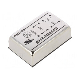 Convertor DC/DC 8W 9-36V la 5V 1,6A DIP24 RP08-2405SAW | Electronic-mag.ro | Componente Electronice