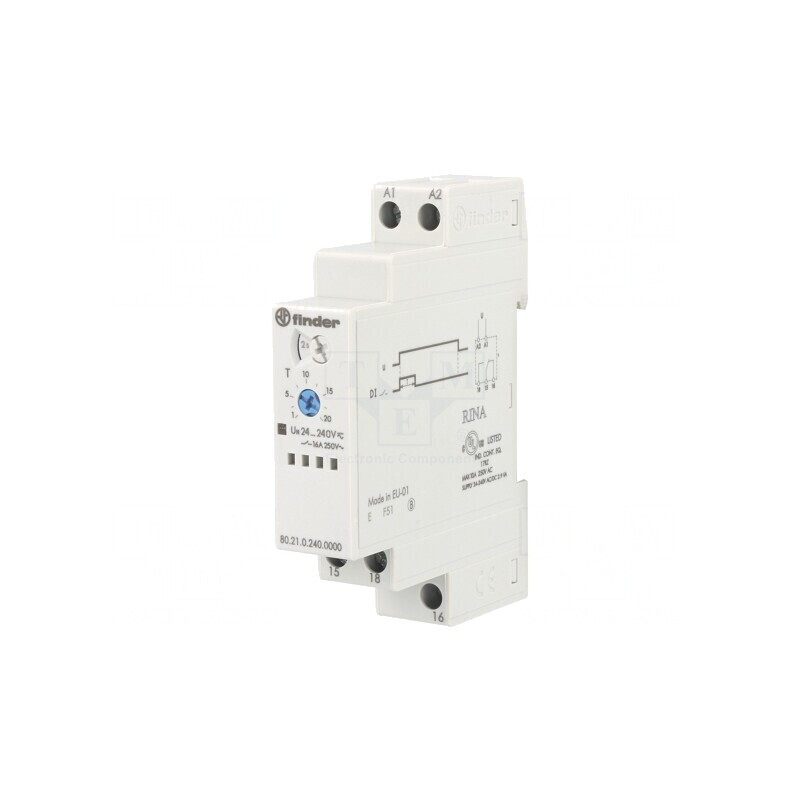 Timer Programabil SPDT 0,1s-24h 250VAC/10A 24-240VAC/DC | Electronic-mag.ro | Componente Electronice