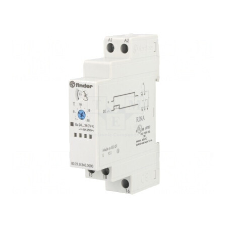 Timer Programabil SPDT 0,1s-24h 250VAC/10A 24-240VAC/DC | Electronic-mag.ro | Componente Electronice