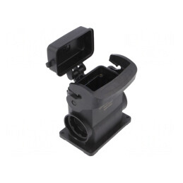 Carcasă pentru conectori HDC Han-Eco B 10B drept | Electronic-mag.ro | Componente Electronice