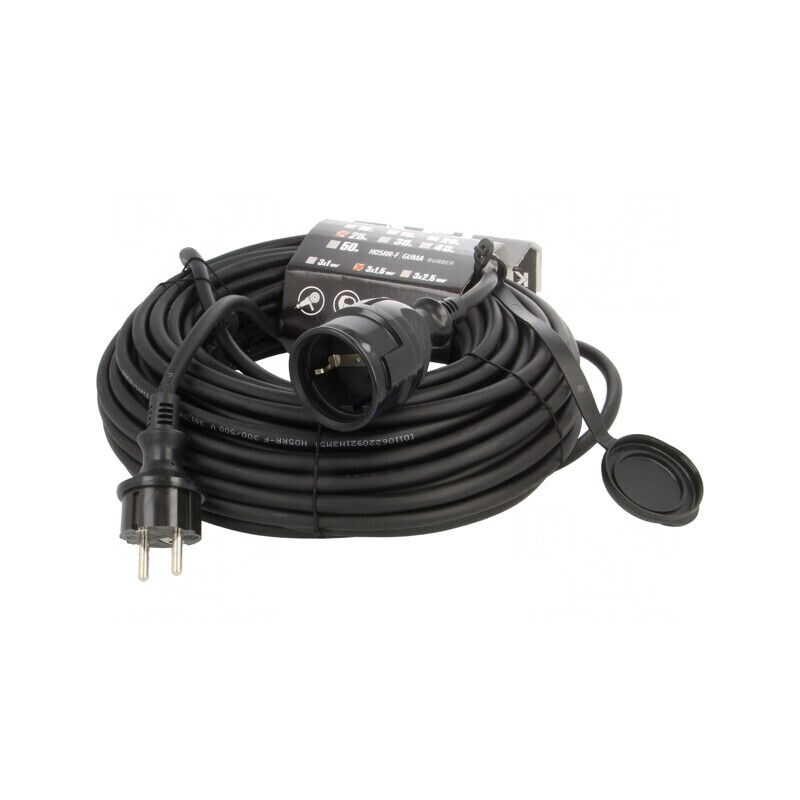 Prelungitor alimentare negru 25m 16A | Electronic-mag.ro | Componente Electronice Prelungitor alimentare negru 25m 16A | Electronic-mag.ro | Componente Electronice