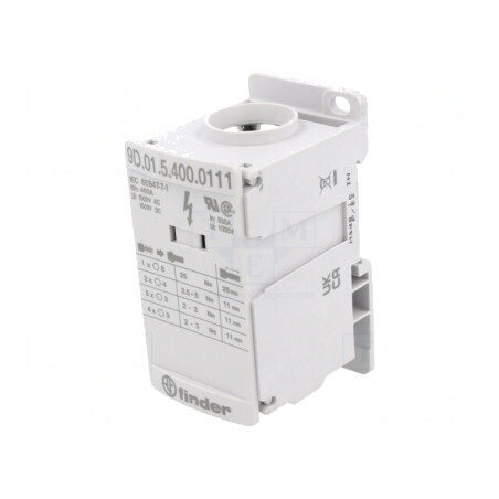 Bloc de Distribuție Gri 12 Borne TS35 | Electronic-mag.ro | Componente Electronice