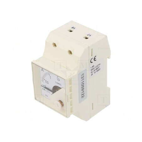 Ampermetru True RMS pentru șină DIN 0-1,5A Clasa 1,5 | Electronic-mag.ro | Componente Electronice