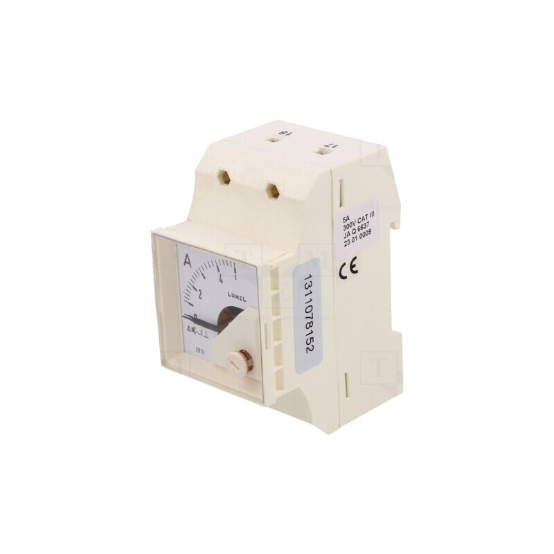 Ampermetru DIN I AC 0-5A True RMS Clasa 1.5 | Electronic-mag.ro | Componente Electronice