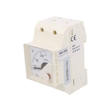Voltmetru DIN 0-250V True RMS 40-72Hz Clasa 1.5 | Electronic-mag.ro | Componente Electronice
