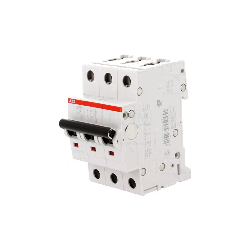Întrerupător de Supracurent 16A 3 Poli 400VAC C | Electronic-mag.ro | Componente Electronice