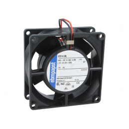 Ventilator axial DC 24V 80x80x32mm 66m3/h 43dBA cu bilă | Electronic-mag.ro | Componente Electronice