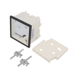 Voltmetru Panou 0-100V VDC 72x72mm | Electronic-mag.ro | Componente Electronice