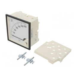 Voltmetru Panou VDC 0-600V 96x96mm | Electronic-mag.ro | Componente Electronice