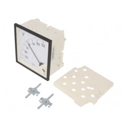 Voltmetru Panou VDC -150÷150V Clasa 1.5 96x96mm | Electronic-mag.ro | Componente Electronice