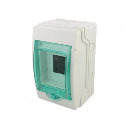 Carcasă pentru Aparatură Modulară IP65 Gri Deschis 4 Module | Electronic-mag.ro | Componente Electronice