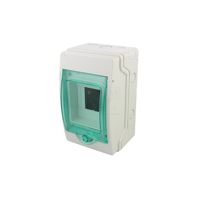 Carcasă pentru Aparatură Modulară IP65 Gri Deschis 4 Module | Electronic-mag.ro | Componente Electronice