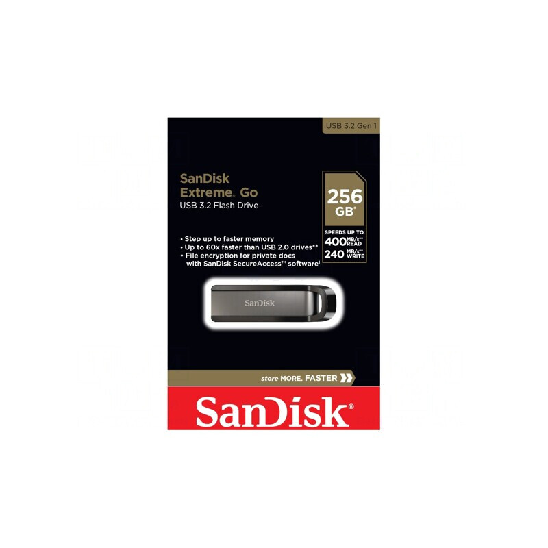 Pendrive USB 3.2 128GB Negru/Argintiu Extreme GO | Electronic-mag.ro | Componente Electronice