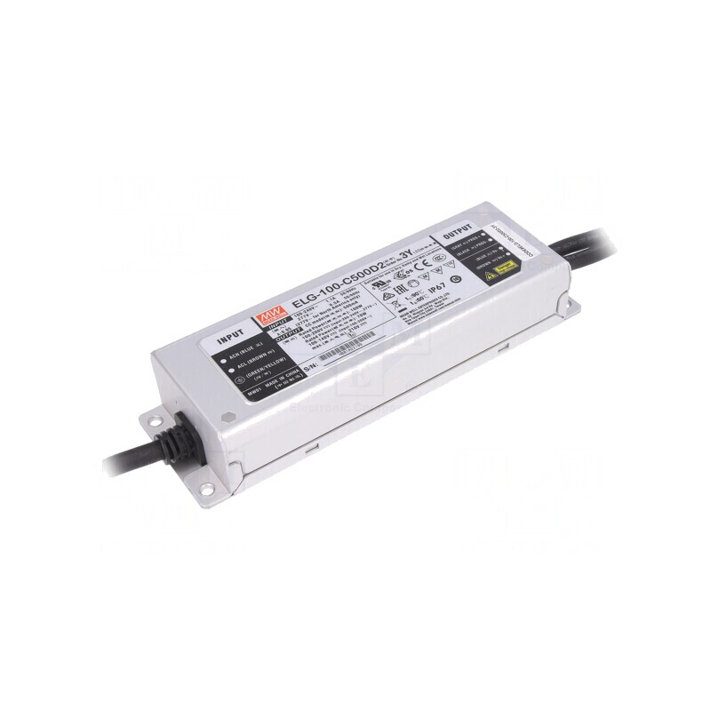 Alimentator LED 100W 500mA 100-305VAC | Electronic-mag.ro | Componente Electronice