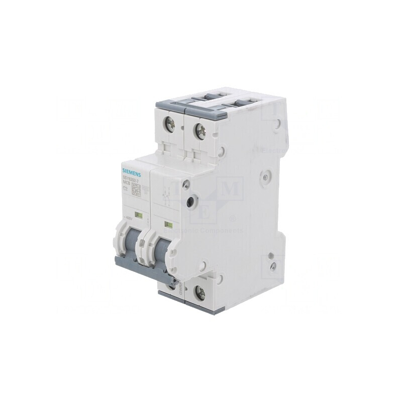 Întrerupător de Supracurent 2A 2 Poli 6kA 230/400VAC | Electronic-mag.ro | Componente Electronice