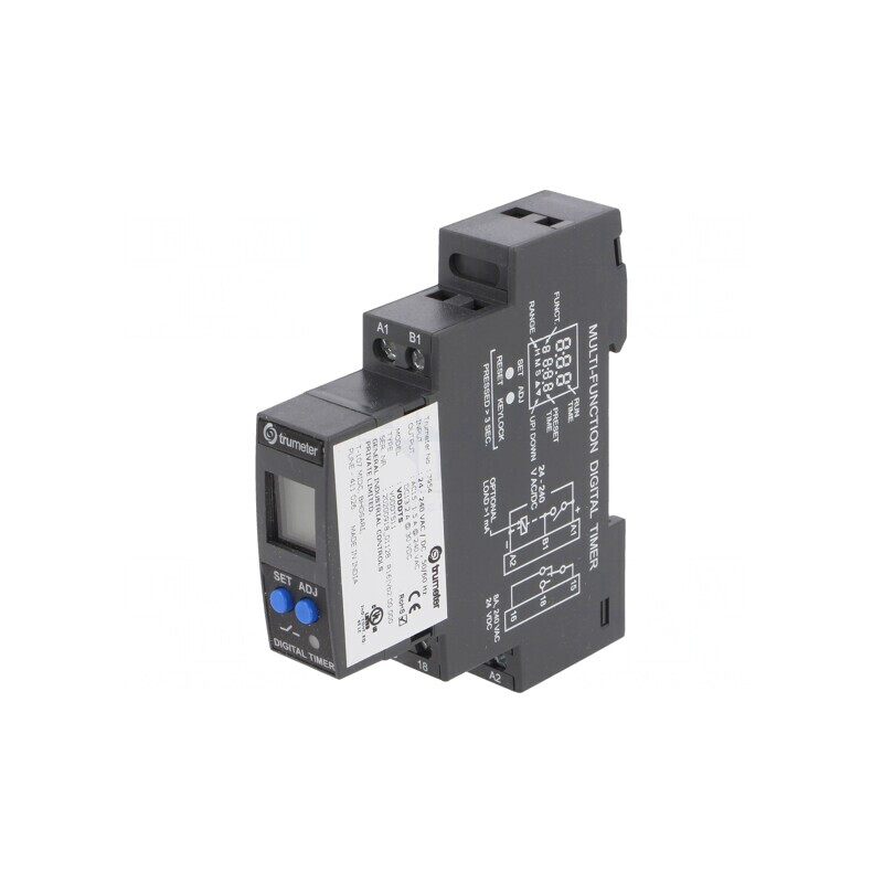 Timer Digital Programabil cu Afișaj LCD 0,1s-999h SPDT 24-240V AC/DC | Electronic-mag.ro | Componente Electronice