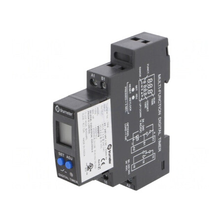 Timer Digital Programabil cu Afișaj LCD 0,1s-999h SPDT 24-240V AC/DC | Electronic-mag.ro | Componente Electronice