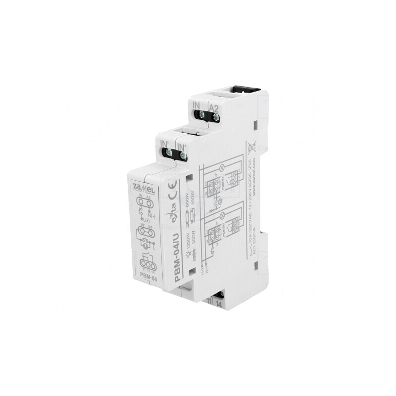 Releu Bistabil de Impulsuri NO 10A IP20 PBM-04/U | Electronic-mag.ro | Componente Electronice