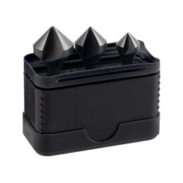 Set 3 Adâncitoare HSS 12,4-20,5mm Metal și Plastic | Electronic-mag.ro | Componente Electronice
