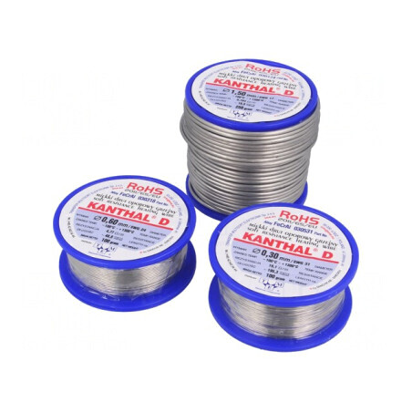 Fir de rezistenţă 6,88Ω/m 100-1300°C 0,25kg Ø0,5mm | Electronic-mag.ro | Componente Electronice