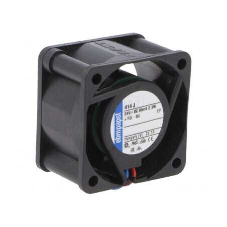 Ventilator axial 24V DC 40x40x25mm 19m3/h 39dBA cu rulmenți | Electronic-mag.ro | Componente Electronice