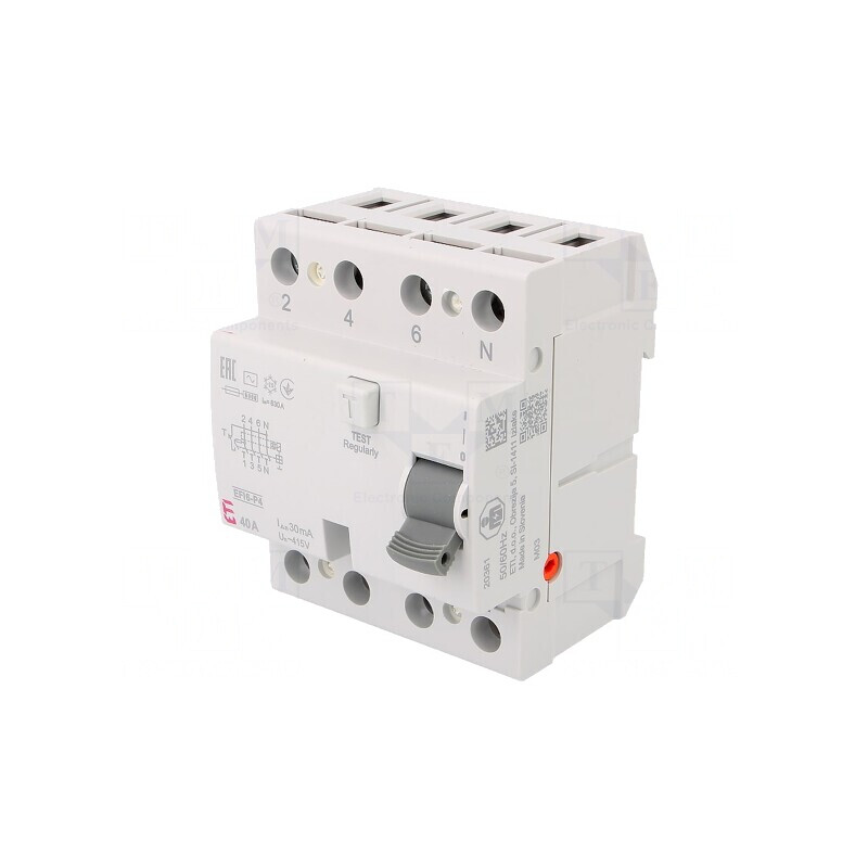 Întrerupător diferenţial 40A 30mA 4P 230/400V | Electronic-mag.ro | Componente Electronice Întrerupător diferenţial 40A 30mA 4P 230/400V | Electronic-mag.ro | Componente Electronice
