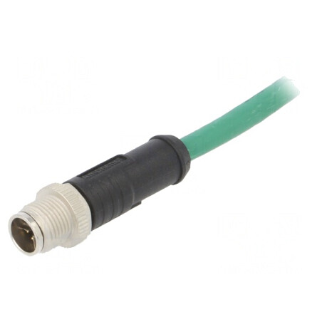 Mufă M12 8 pini tată 5m IP67 50V 500mA dreaptă | Electronic-mag.ro | Componente Electronice