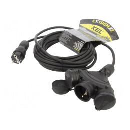 Prelungitor 3 Prize Negru 10m 16A | Electronic-mag.ro | Componente Electronice