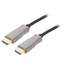 Cablu HDMI Optic 10m Negru | Electronic-mag.ro | Componente Electronice