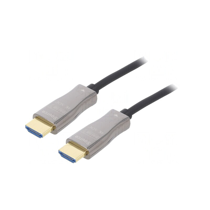 Cablu HDMI Optic 10m Negru | Electronic-mag.ro | Componente Electronice