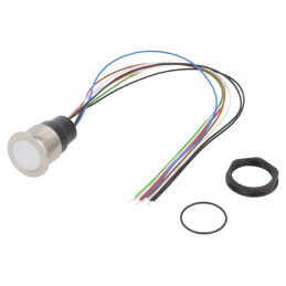 Comutator: capacitiv | Poz: 2 | SPST-NO | 0,1A/42VAC | 0,1A/60VDC | IP67 | 3-101-414