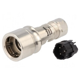 Mufă Circulară 3 PIN Buccaneer 6000 Nichelată | Electronic-mag.ro | Componente Electronice