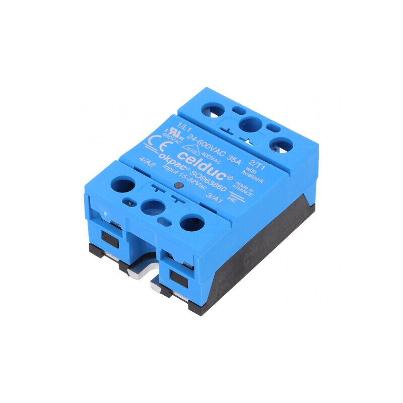 Releu Semiconductor 1-Fazat 35A 24-600VAC | Electronic-mag.ro | Componente Electronice