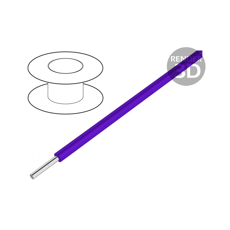 Cablu EcoWire Cu 14AWG MPPE Violet 600V 30,5m | Electronic-mag.ro | Componente Electronice Cablu EcoWire Cu 14AWG MPPE Violet 600V 30,5m | Electronic-mag.ro | Componente Electronice