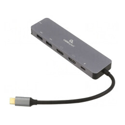 Adaptor | USB 3.1 | 0,15m | negru | 5Gbps | gri | Cablexpert | A-CM-COMBO3-03