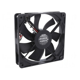 Ventilator axial DC 24V 120x120x25mm 114m3/h 30dBA cu bilă | Electronic-mag.ro | Componente Electronice