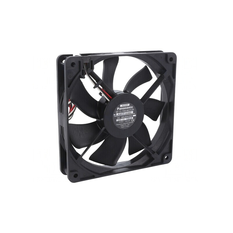 Ventilator axial DC 24V 120x120x25mm 114m3/h 30dBA cu bilă | Electronic-mag.ro | Componente Electronice