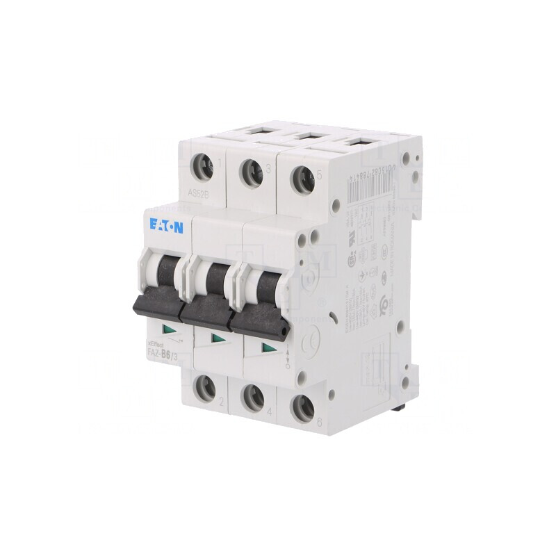Întrerupător de supracurent 6A 3P 15kA 230/400V | Electronic-mag.ro | Componente Electronice