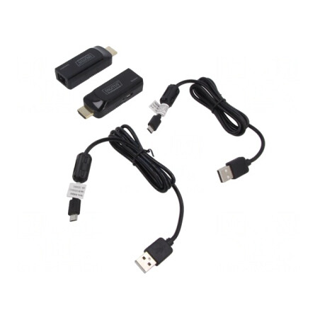 Extender HDMI PoE Negru 50m | Electronic-mag.ro | Componente Electronice