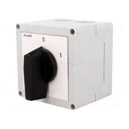 Comutator cu came 32A 3P 0-1 în carcasă | Electronic-mag.ro | Componente Electronice