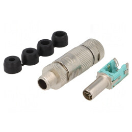 Mufă M12 PIN 8 tată X-ProfiNET preLink | Electronic-mag.ro | Componente Electronice