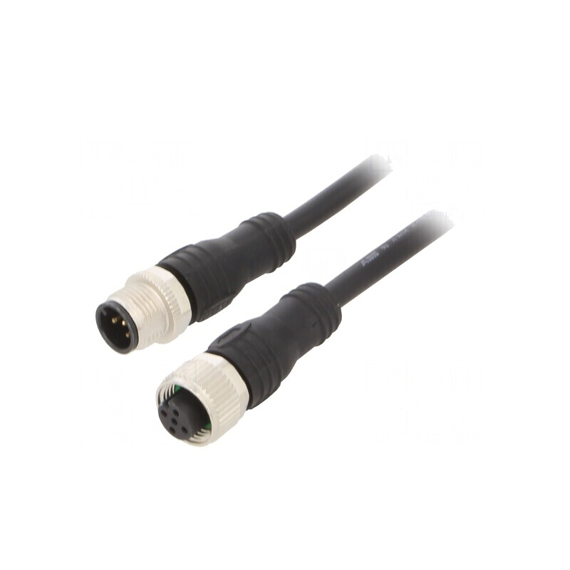 Cablu Conectare M12 5-Pin 6m PVC IP67 IP69K | Electronic-mag.ro | Componente Electronice